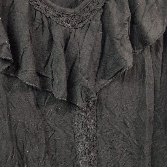 Maurices Black Ruffled Blouse - Picture 3 of 5